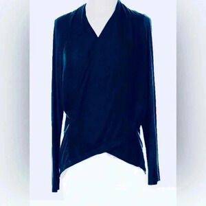 Oversized Dolan long sleeve cross over top